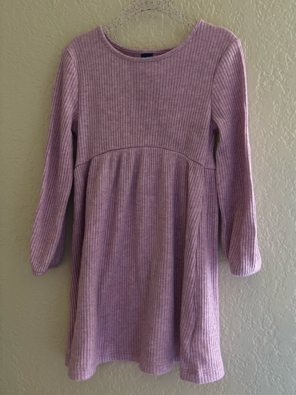 Girls' Ribbed Long Sleeve Dress